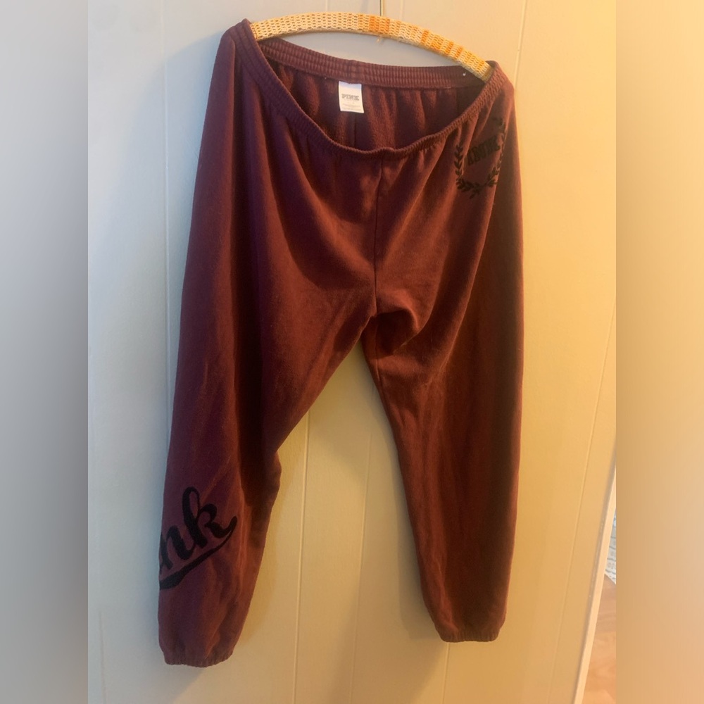 PINK maroon L sweatpants